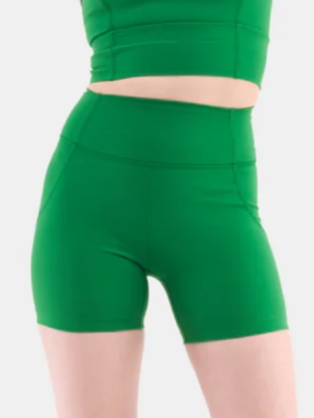 NWT Halfdays Hattie Bike Shorts in Verdant Green